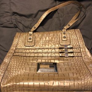 Metallic Gold GUESS Purse